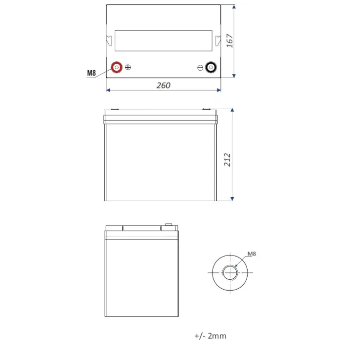 AKUMULATOR 25.6V/50AH/LIFEPO4-EP EUROPOWER