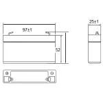 AKUMULATOR 6V/1.3AH-MW