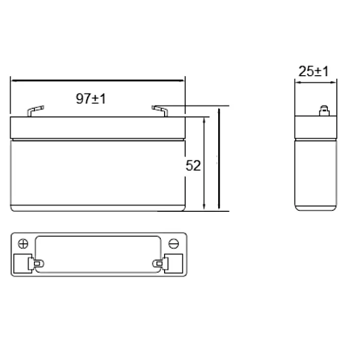 AKUMULATOR 6V/1.3AH-MW