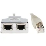 ADAPTER AD-UTP 2x RJ45 / 1x RJ45