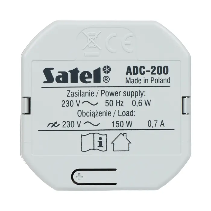 INTELIGENTNY ŚCIEMNIACZ OŚWIETLENIA ADC-200 BE WAVE 230 V AC SATEL
