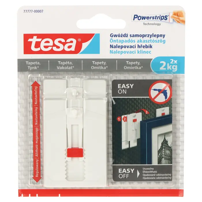 REGULOWANY GWÓŹDŹ SAMOPRZYLEPNY ADHESIVE-NAIL/2 TESA