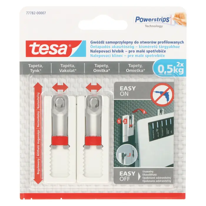 REGULOWANY GWÓŹDŹ SAMOPRZYLEPNY ADHESIVE-NAIL/3 TESA