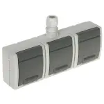 GNIAZDO NATYNKOWE POTRÓJNE AQUANT-G3/EPN 230 V AC 16 A IP65 Elektro-Plast