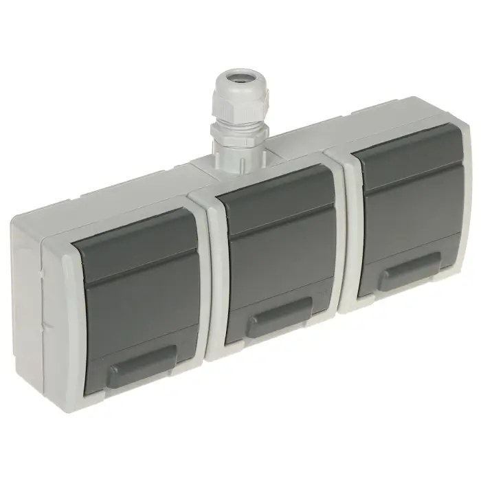 GNIAZDO NATYNKOWE POTRÓJNE AQUANT-G3/EPN 230 V AC 16 A IP65 Elektro-Plast