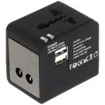 UNIWERSALNA PRZEJŚCIÓWKA SIECIOWA Z ZASILACZEM USB ASP-100/230V+USB