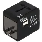 UNIWERSALNA PRZEJŚCIÓWKA SIECIOWA Z ZASILACZEM USB ASP-100/230V+USB