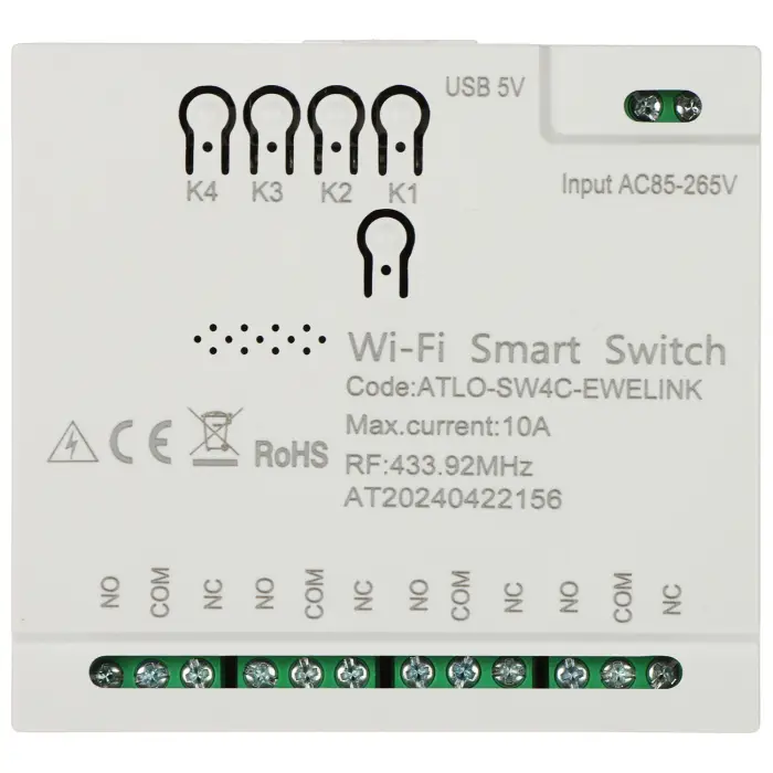 INTELIGENTNY PRZEŁĄCZNIK ATLO-SW4C-EWELINK Wi-Fi, eWeLink