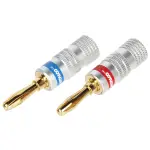 PARA WTYKÓW BANANOWYCH BAN-PLUG-HQ CZERWONY + NIEBIESKI VITALCO