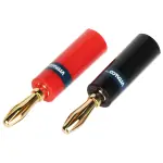 PARA WTYKÓW BANANOWYCH BAN-PLUG-V1 CZERWONY + CZARNY VITALCO