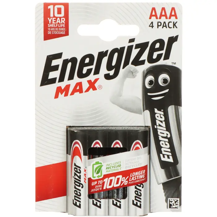 BATERIA ALKALICZNA BAT-AAA/E-MAX*P4 1.5 V LR3 (AAA) ENERGIZER