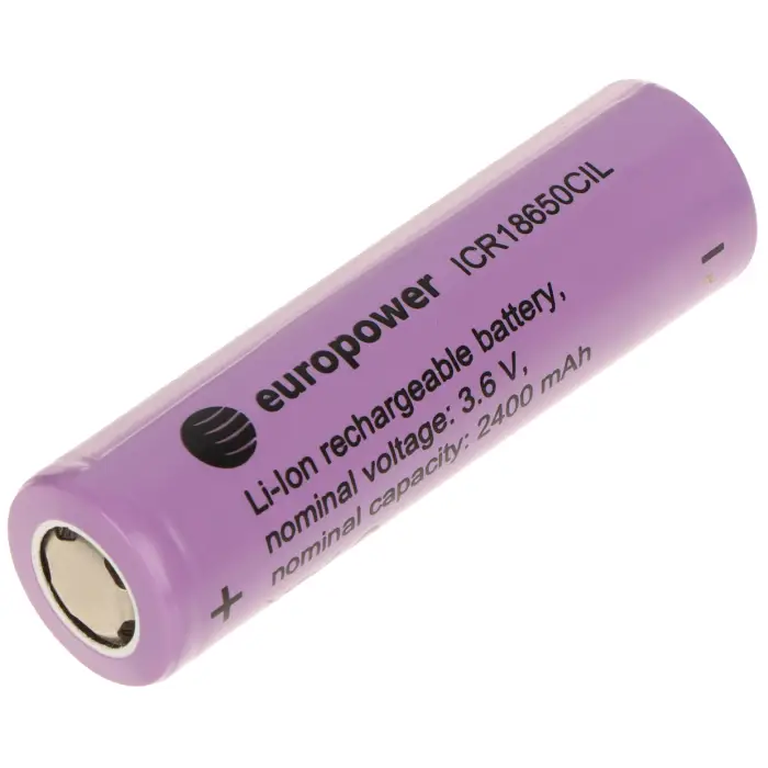 AKUMULATOR LI-ION BAT-ICR18650CIL/EP 3.6 V EUROPOWER