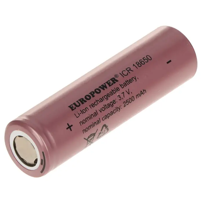 AKUMULATOR LI-ION BAT-ICR18650/EP 3.7 V EUROPOWER