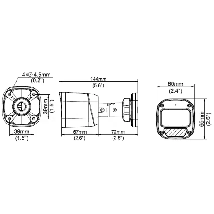 KAMERA IP BCS-B-TIP15FR3(2.0) - 5 Mpx 2.8 mm BCS BASIC