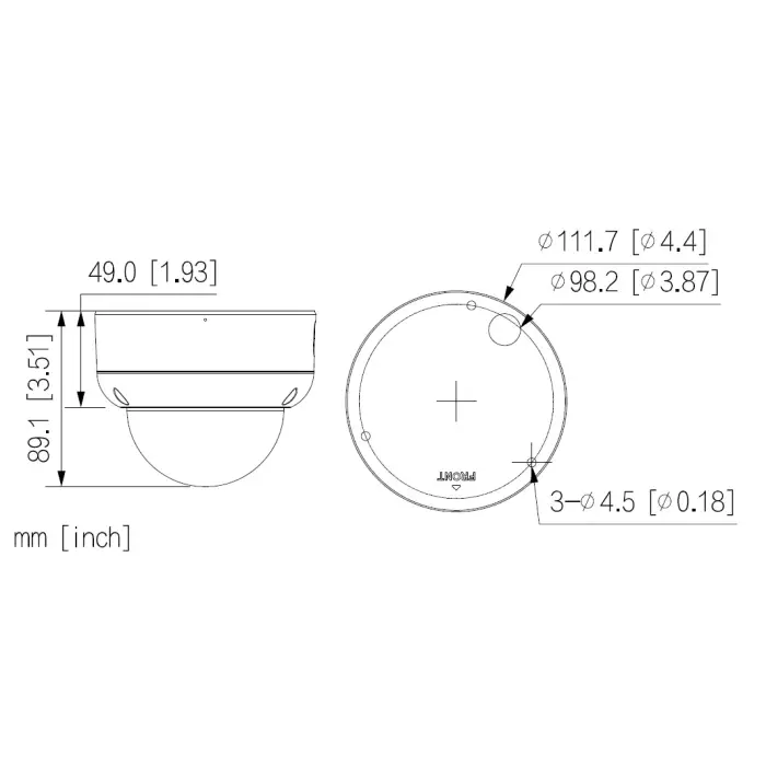 KAMERA WANDALOODPORNA IP BCS-L-DIP25FSR3-AI1 - 5 Mpx 2.8 mm BCS Line