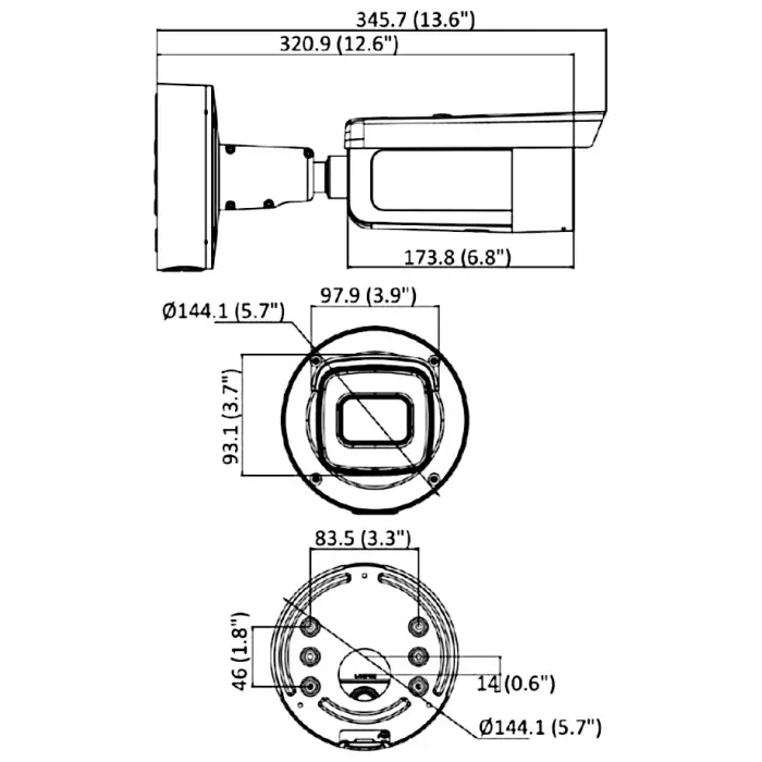 KAMERA IP BCS-V-TIP54VSR6-AI2 - 4 Mpx 2.8 ... 12 mm - MOTOZOOM BCS View