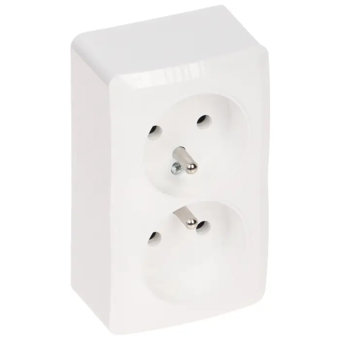 GNIAZDO NATYNKOWE PODWÓJNE BERG/3743-00/EPN 250 V 16 A Elektro-Plast