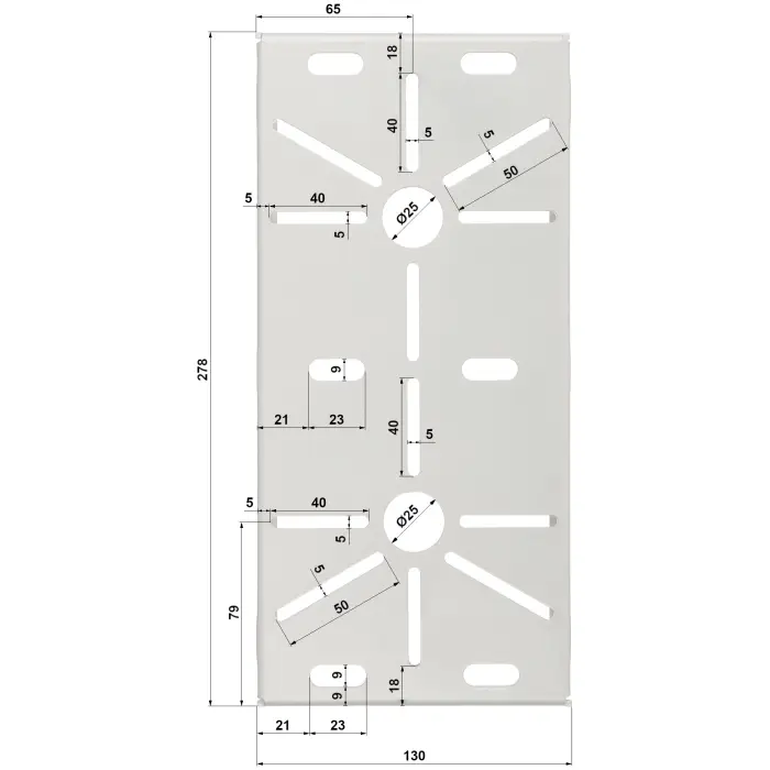 BLACHA MONTAŻOWA BM-130X280 PODWÓJNA