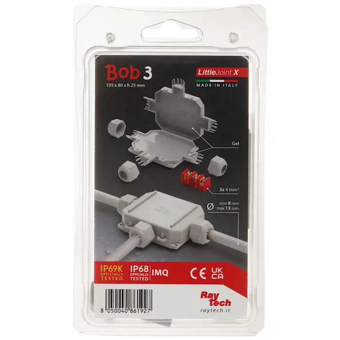 PUSZKA POŁĄCZENIOWA GELBOX BOB3 IP68 / IP69K RayTech