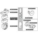 KORPUS MODUŁOWEGO UCHWYTU DO CZUJEK RUCHU BRACKET-E-1-GY SATEL