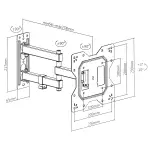 UCHWYT DO TELEWIZORA LUB MONITORA BRATECK-LPA68-223