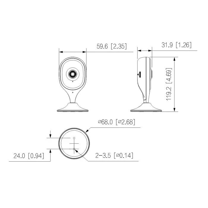 KAMERA IP C3A Cube A1 Wi-Fi - 3 Mpx 2.8 mm DAHUA