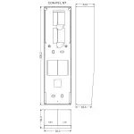 OBUDOWA NATYNKOWA CDN-P2-L-NT ACO