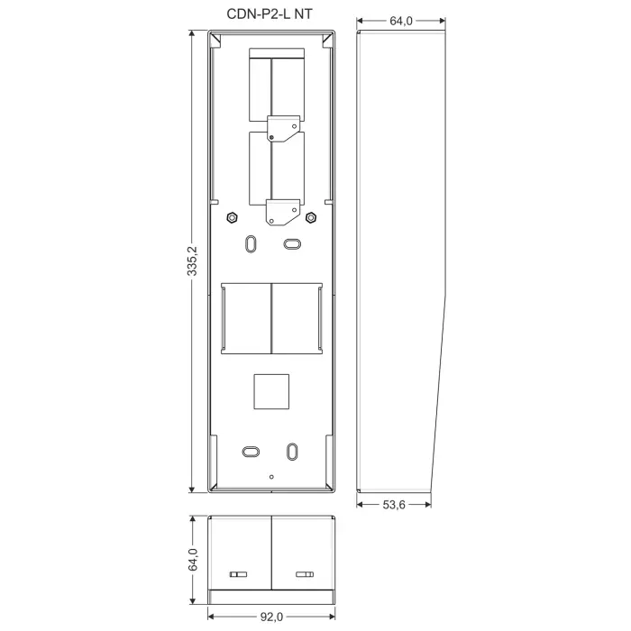 OBUDOWA NATYNKOWA CDN-P2-L-NT ACO