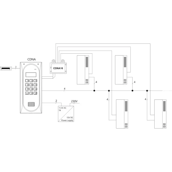 DOMOFON ANALOGOWY CDNA-ST ACO