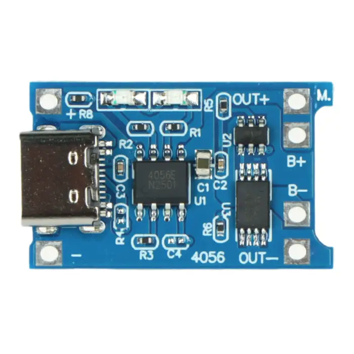 MODUŁ ŁADOWANIA AKUMULATORÓW LI-ION CHAR-4056-18650/USB-C