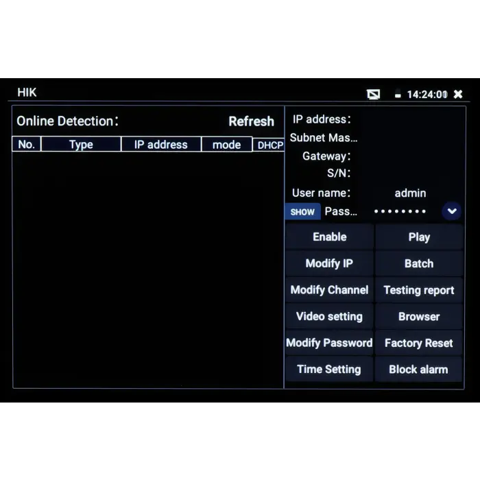 WIELOFUNKCYJNY TESTER CCTV CS-HB-45H