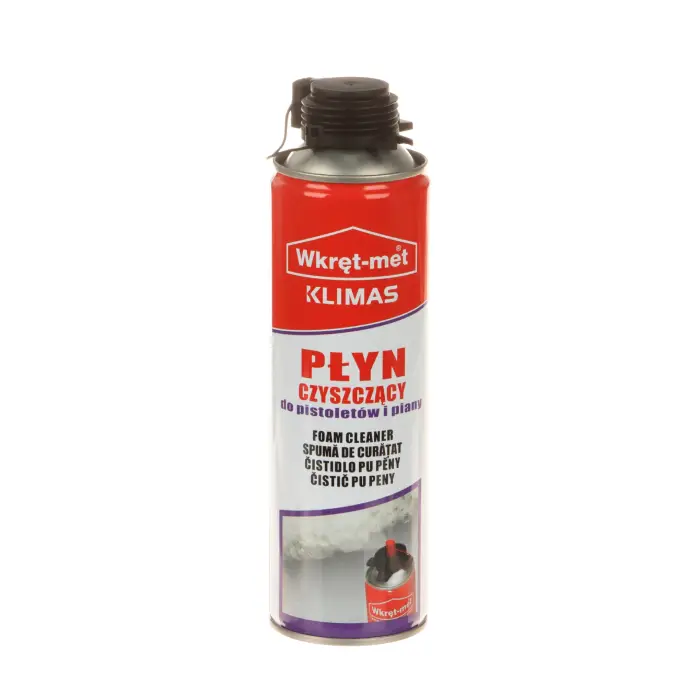 PŁYN CZYSZCZĄCY DO PISTOLETÓW I PIANY CZP-500 PUSZKA 500 ml WKRĘT-MET KLIMAS