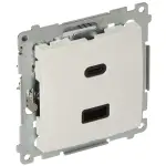 GNIAZDO ŁADOWANIA DEC2CA.01/11-SIMON54 Premium USB 5 V DC / 3.1 A