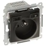 GNIAZDO POJEDYNCZE Z ZASILACZEM USB DGZ1ZUSB2AA.01/49-SIMON54 Premium 230 V 16 A