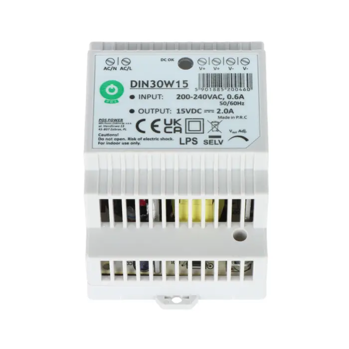 ZASILACZ IMPULSOWY DIN30W15 POS