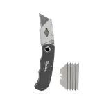 NÓŻ SKŁADANY DIY-KN190201/B Z OSTRZEM TRAPEZOWYM BRADAS