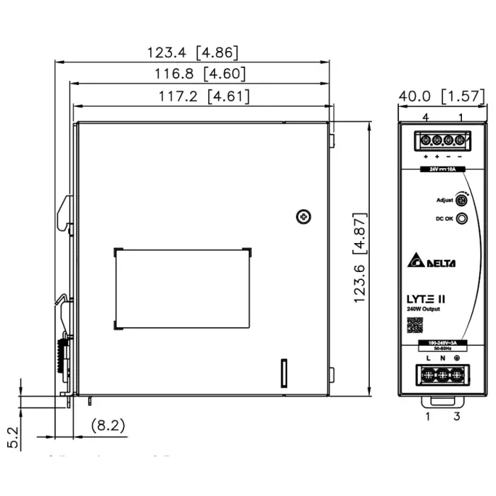 ZASILACZ IMPULSOWY DRL-12V240W-1EN Delta Electronics