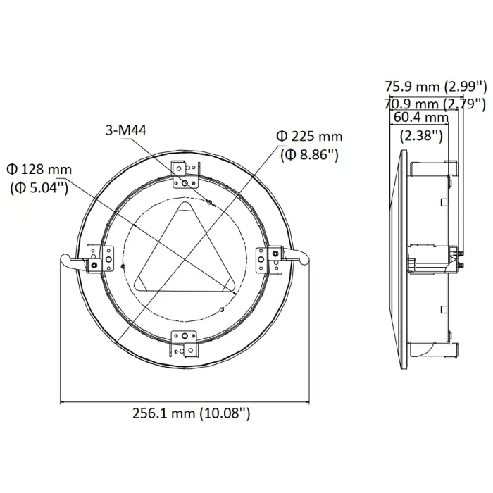 UCHWYT SUFITOWY DO KAMER KULISTYCH DS-1227ZJ-DM44 Hikvision