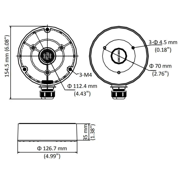 UCHWYT KAMERY DS-1280ZJ-DM8 Hikvision