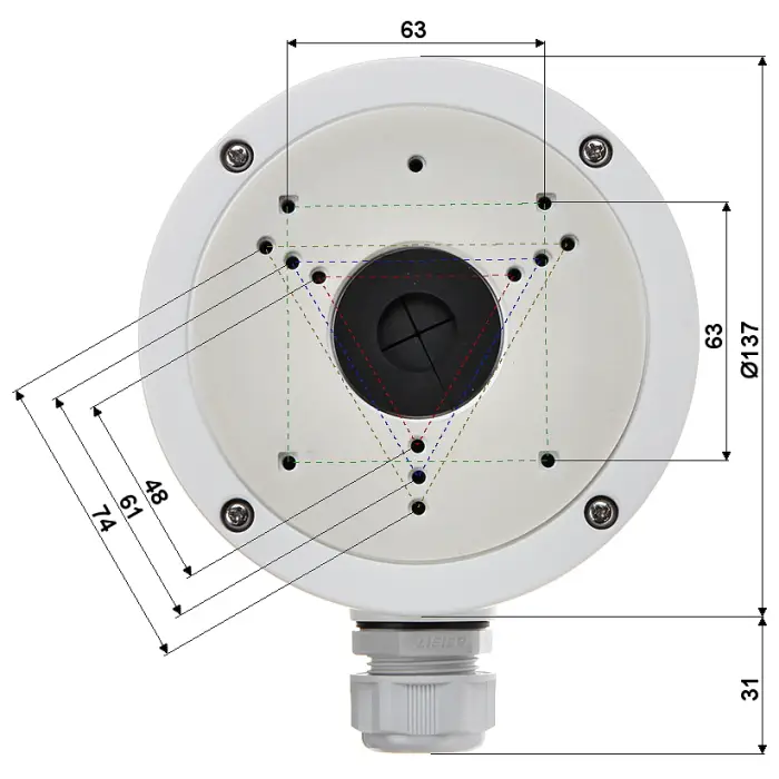 UCHWYT DO KAMER KULISTYCH DS-1280ZJ-S Hikvision