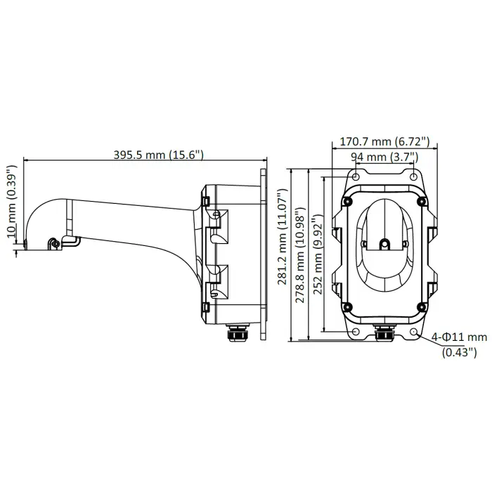 UCHWYT KAMERY DS-1604ZJ-BOX Hikvision