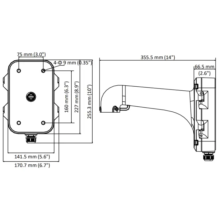 UCHWYT KAMERY DS-1604ZJ Hikvision