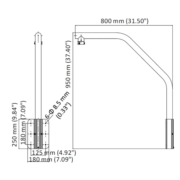 UCHWYT KAMERY DS-1660ZJ Hikvision