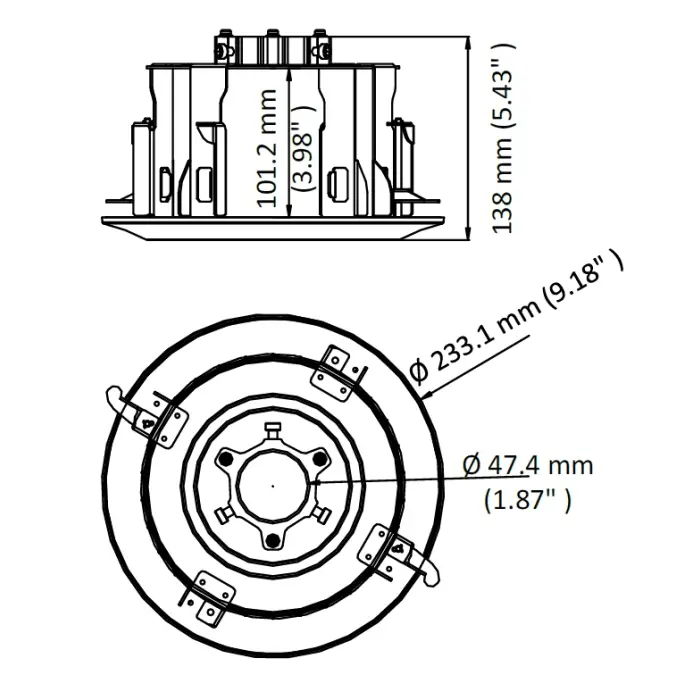 UCHWYT SUFITOWY KAMERY DS-1671ZJ-SDM9 Hikvision