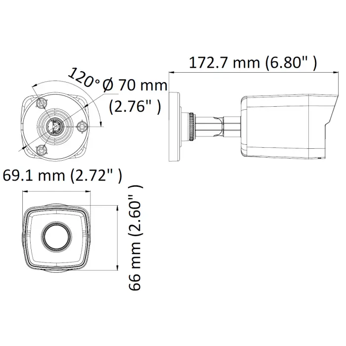 KAMERA IP DS-2CD1021-I(2.8MM)(F) - 1080p Hikvision