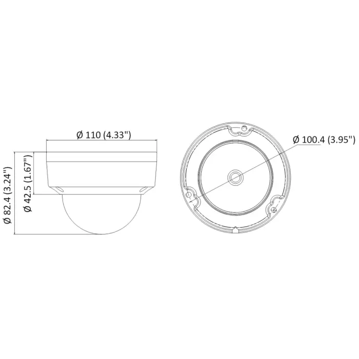 KAMERA WANDALOODPORNA IP DS-2CD1121-I(2.8MM)(F) - 1080p Hikvision