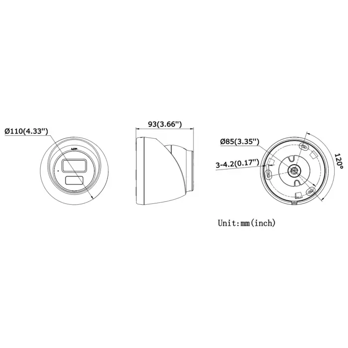 KAMERA IP DS-2CD1321G2-LIU(2.8MM)PL Smart Hybrid Light - 1080p Hikvision