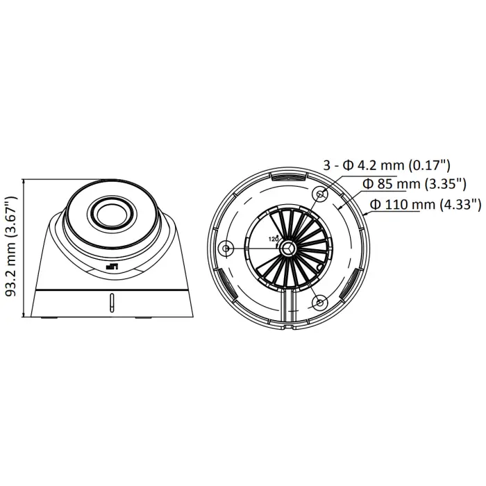 KAMERA IP DS-2CD1323G0E-I(2.8mm)(C) - 1080p Hikvision