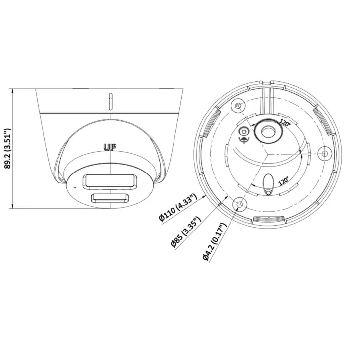 KAMERA IP DS-2CD1343G2-LIU(2.8MM) Smart Hybrid Light - 3.7 Mpx Hikvision