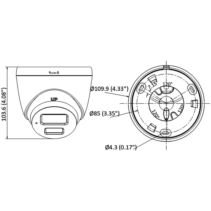 KAMERA IP DS-2CD1347G0-L(2.8mm)(C) ColorVu 4 Mpx Hikvision